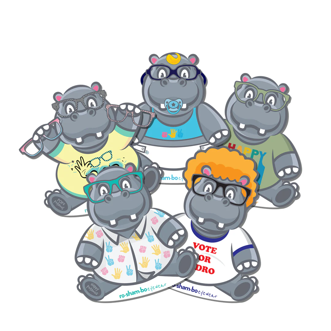 Happy Potamus Sticker Pack - Image 3